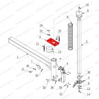  Стопор штока шестигранного монтажной колонны V626, V626IT мни (4)