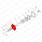  Крышка блокирующего цилиндра V730 мни (0)