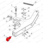  Поворотный стержень отжимной лопаты V730 мни (0)