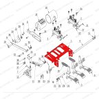  Корпус педального узла V524, V526, V526U мни (0)