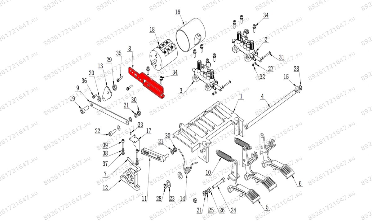  Панель переключения скорости стола V524, V526.220, V526U (OLD) (0)