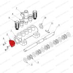 Крышка пневмораспределителя пятиходового V521, V524, V526, V526U, V624, V626, V626IT, V730 фото