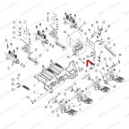 Кронштейн пружины педали возвратной V-образной V521, V624, V626, V626IT, V730 фото