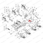  Кронштейн пружины педали возвратной V-образной V521, V624, V626, V626IT, V730 мни (4)