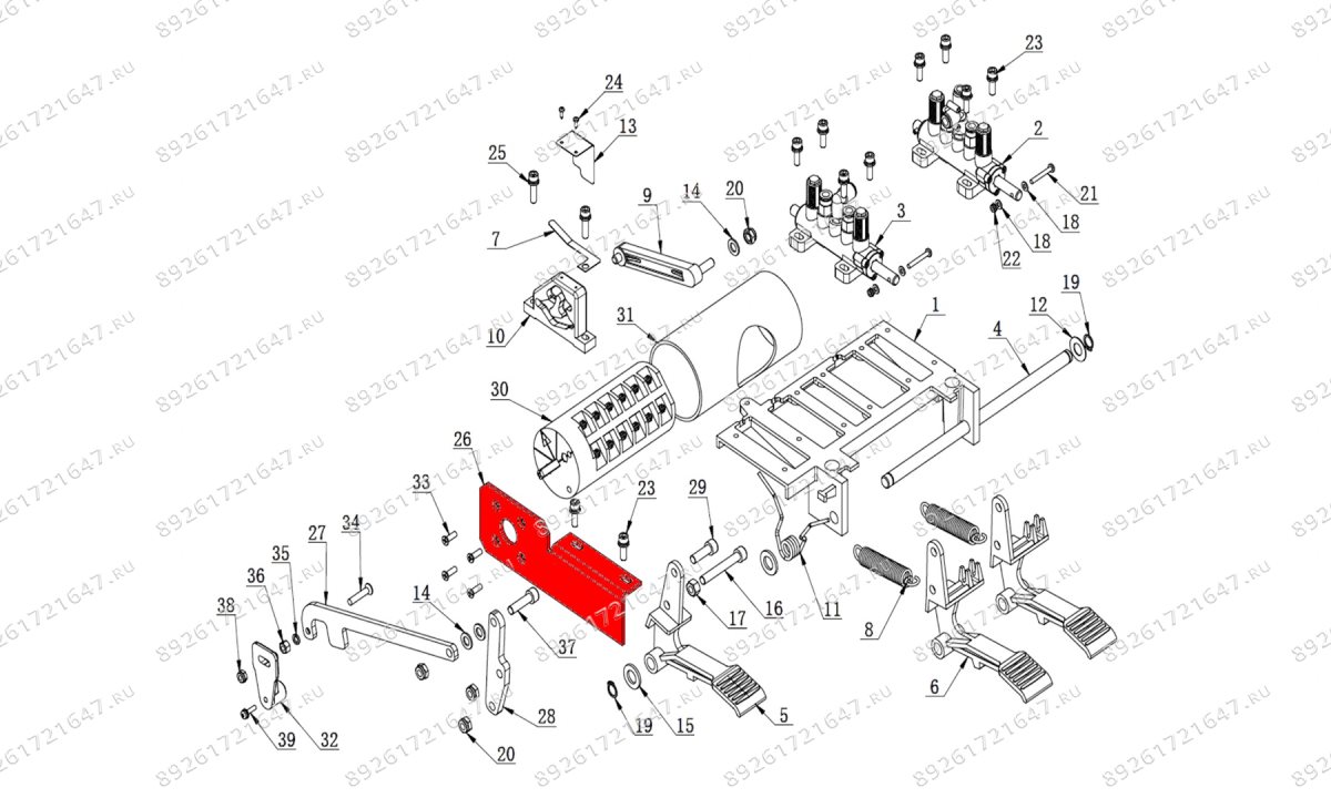  Панель переключения скорости стола V526.380 2-SPEED (NEW) (0)