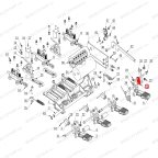  Фиксатор кронштейна соединительной пластины переключения скорости стола V624, V626, V626IT, V730 мни (5)