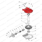  Верхняя часть корпуса редуктора V521, V524, V526, V526U, V624, V626, V626IT, V730 мни (6)