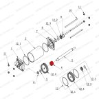  Направляющая втулка штока цилиндра монтажной колонны V730 мни (0)