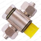  Фитинг цилиндра зажима цанговый тройной 1/8