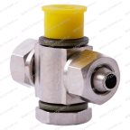  Фитинг цилиндра зажима цанговый тройной 1/8