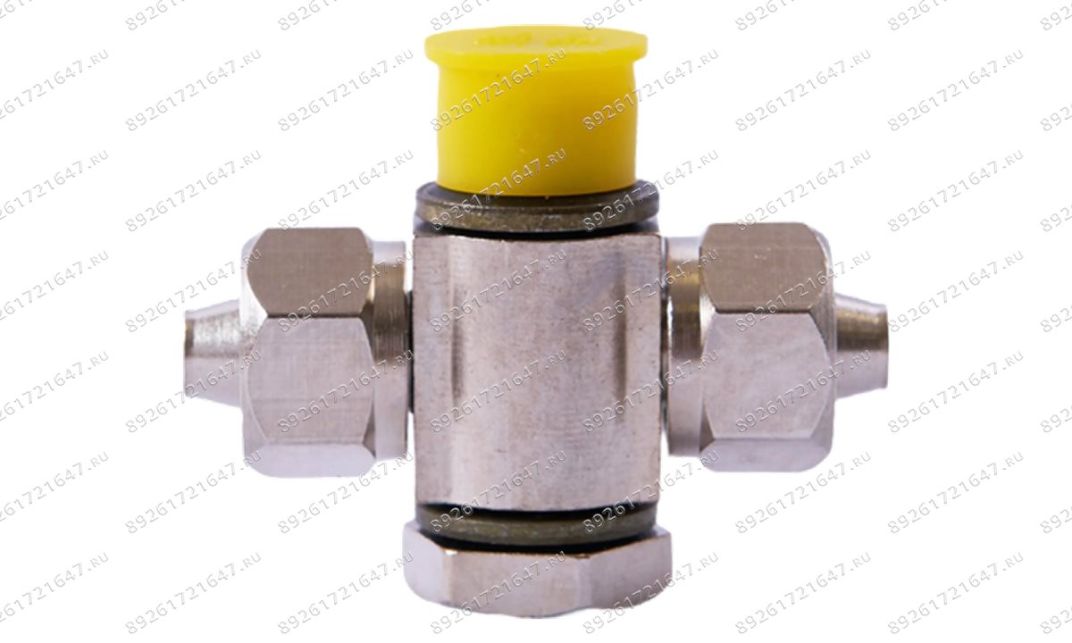  Фитинг цилиндра зажима цанговый тройной 1/8
