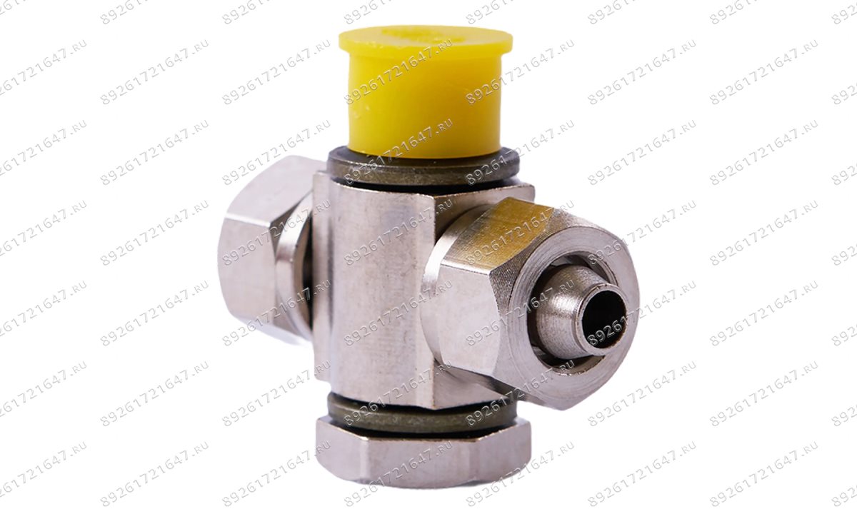  Фитинг цилиндра зажима цанговый тройной 1/8