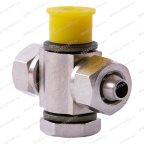  Фитинг цилиндра зажима цанговый тройной 1/8