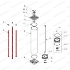 Болт-шпилька цилиндра зажима V626, V626IT, V730 фото