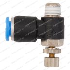  Фитинг цилиндра монтажной колонны цанговый угловой с регулировочным винтом 1/8