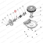 Плоский ключ червячного вала двигателя V521, V524, V526, V526U, V624, V626, V626IT, V730 фото