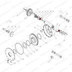  Подшипник червячного вала двигателя V521, V524, V526, V526U, V624, V626, V626IT, V730 мни (0)