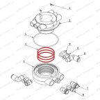 Кольцо резиновое поворотной муфты V521, V524, V526, V526U, V624, V626, V626IT, V730 фото