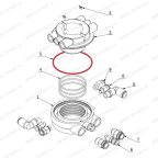 Кольцо резиновое поворотной муфты V626IT, V730 фото
