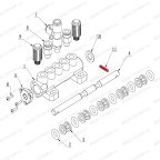 Штифт штока пневмораспределителя V521, V524, V526, V526U, V624, V626, V626IT, V730 фото