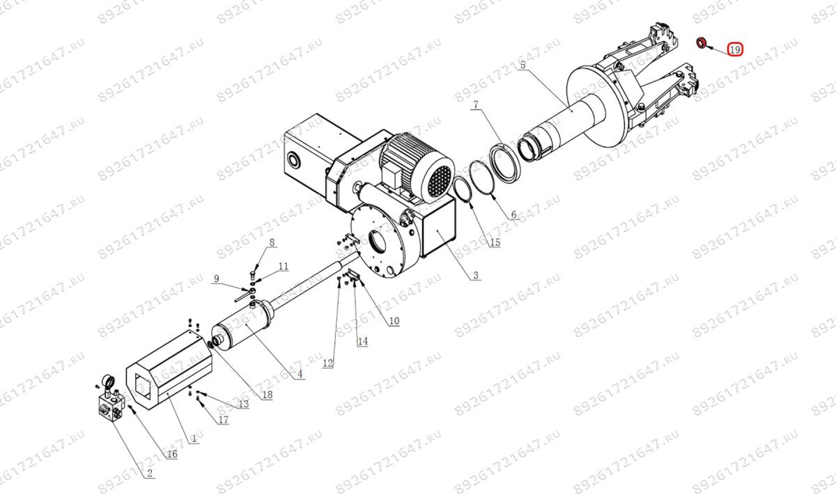 Гайка крепежная V-57, V-57A (0)