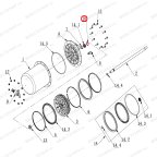 Стопорное кольцо штока цилиндра отжима V521, V524, V526, V526U, V624, V626, V626IT, V730 фото