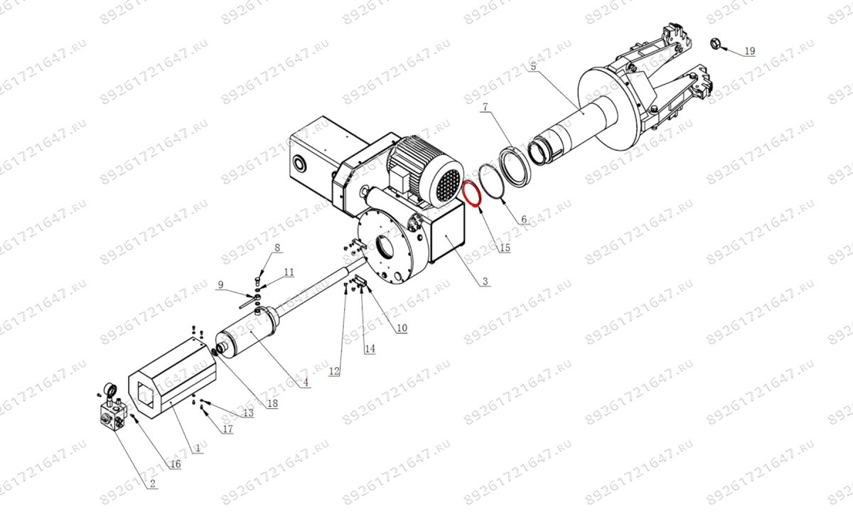  Кольцо стопорное основного вала зажимного устройства V-57, V-57A (0)