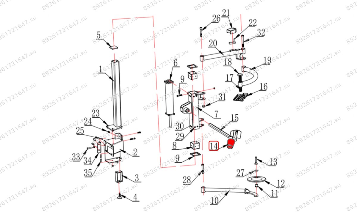  Пластиковый ролик вспомогательного устройства V426R (0)