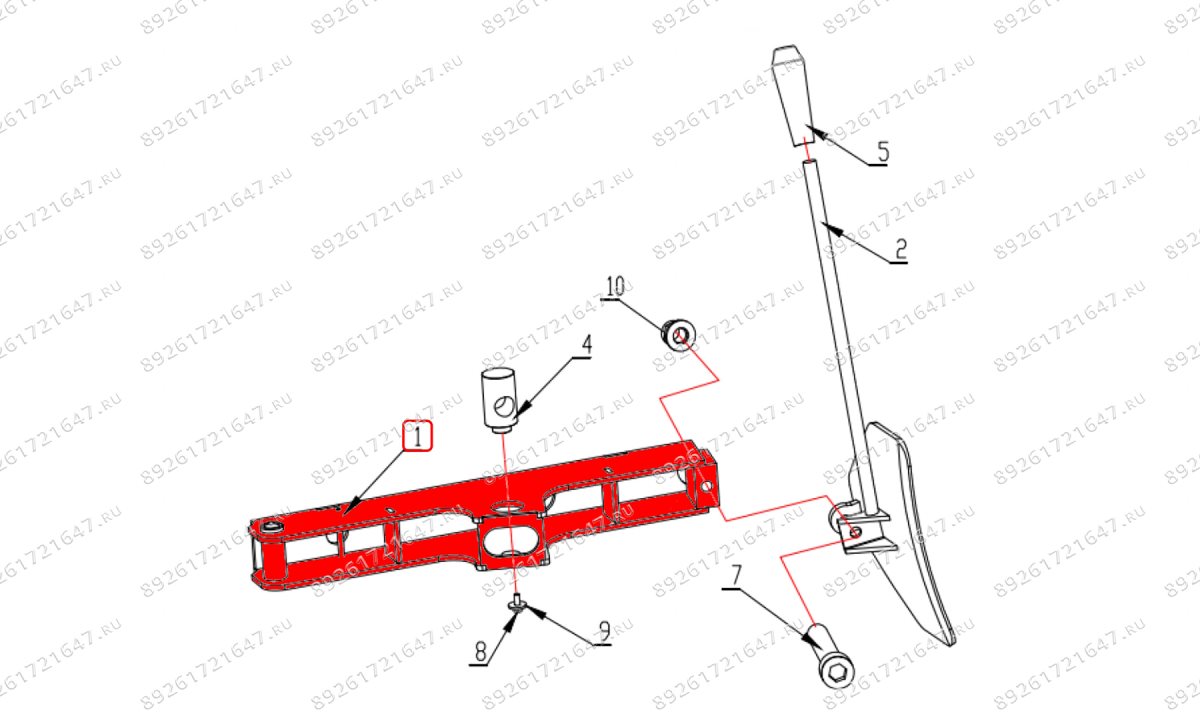  Корпус разбортовочной лапы V324 (0)