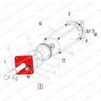  Крышка цилиндра зажима передняя V324, V426, V426R мни (0)