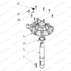 Болт корпуса редуктора V521, V524, V526, V526U, V624, V626, V626IT, V730 фото