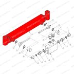 Гидроцилиндр вертикальный V-26 фото