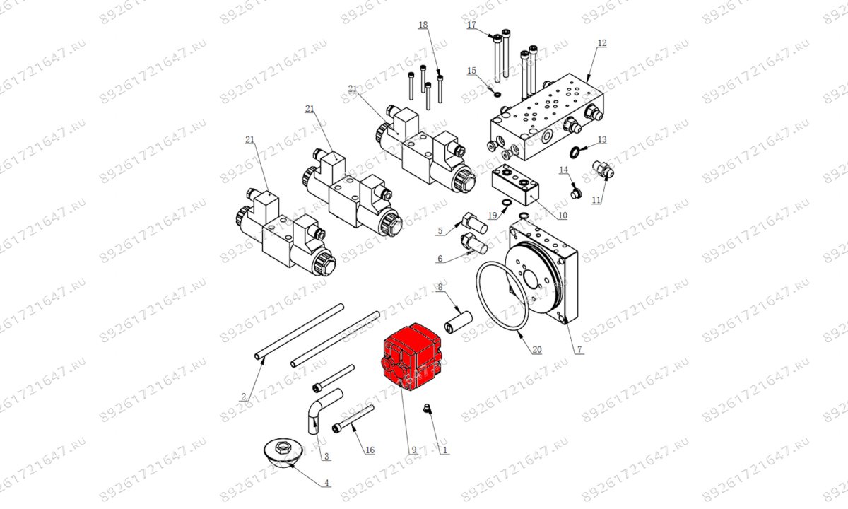  Насос гидравлической помпы V-26, V-57, V-57A (0)