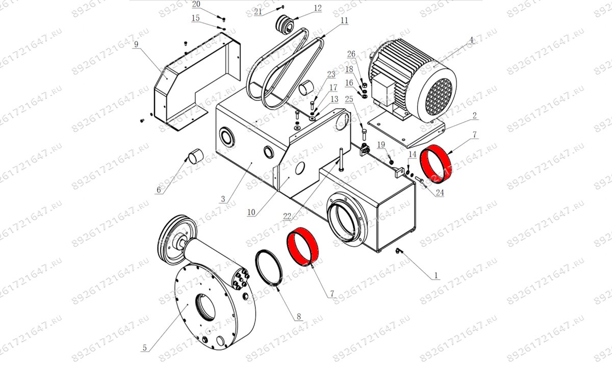  Втулка подшипника V-57, V-57A (0)