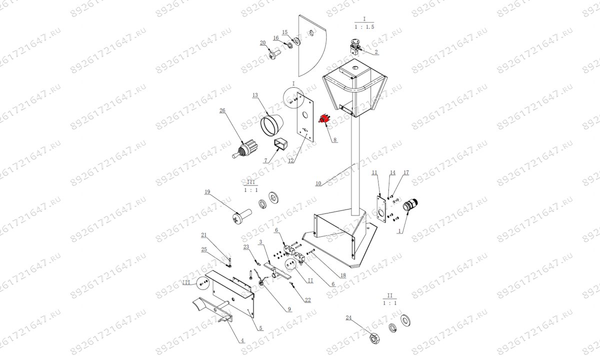  Тумблер пульта управления V-26, V-57, V-57A (0)