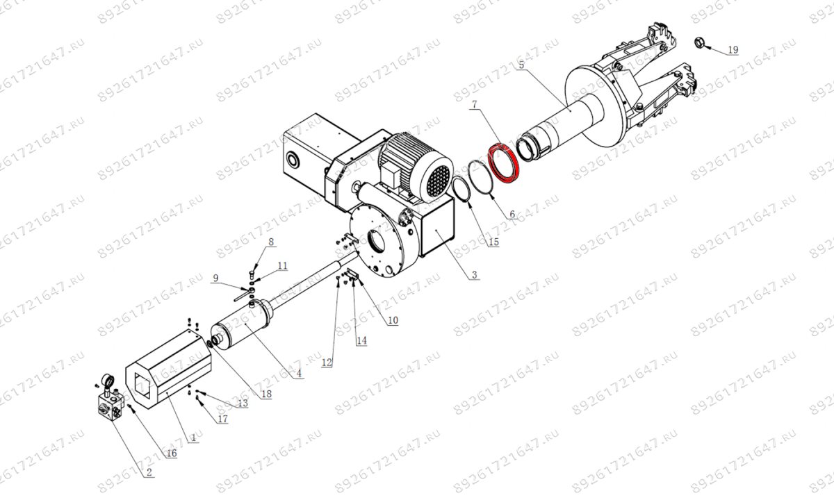  Втулка основного вала зажимного устройства V-57 (0)