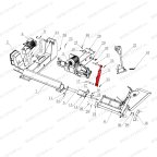 Гидроцилиндр вертикальный в сборе V-57, V-57A фото