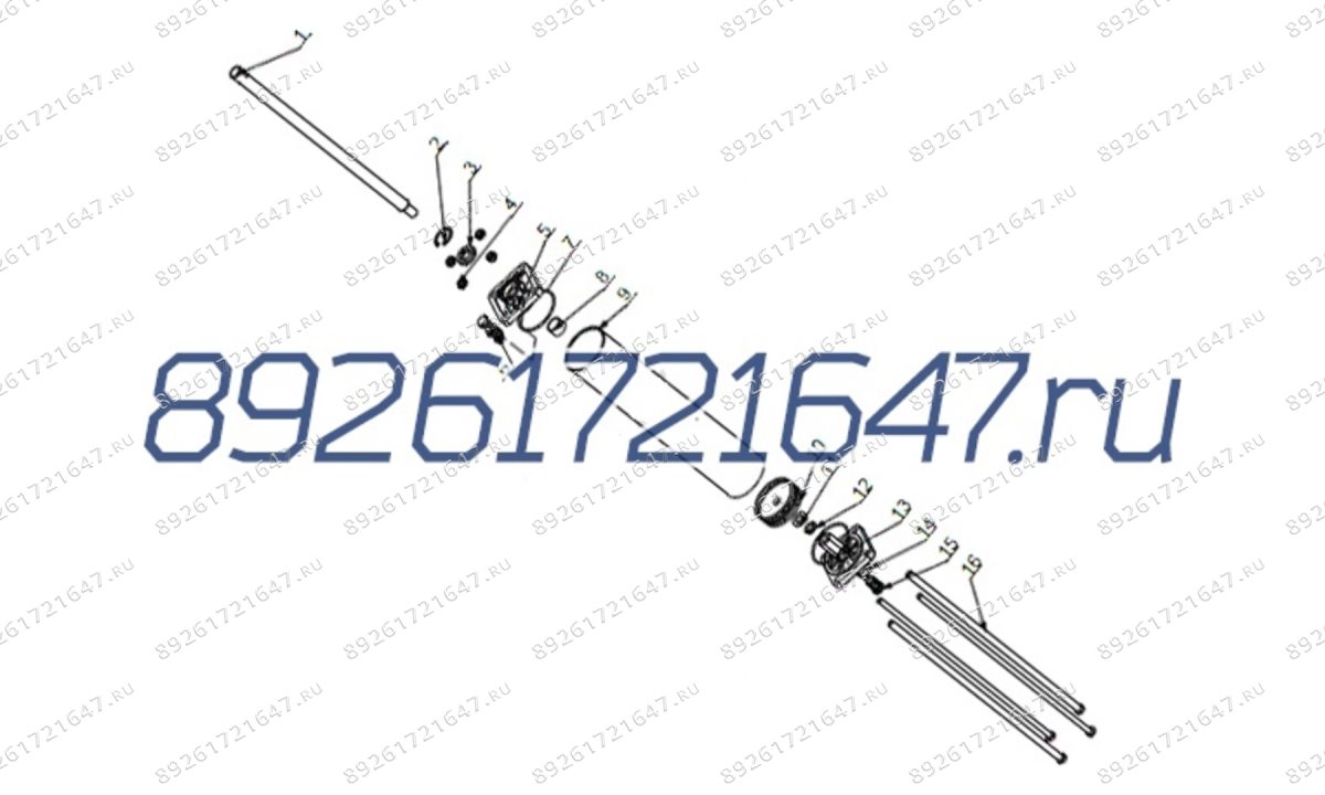  Шток цилиндра откидывания руки для 1885IT /Shaft for cylnder (0)