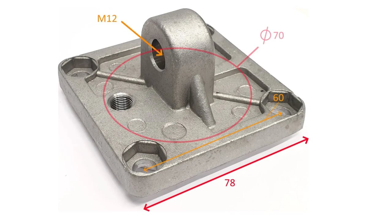  C-13-024-001 ЗАДНИЙ ФЛАНЕЦ(ф70мм.. подстольный цил (0)