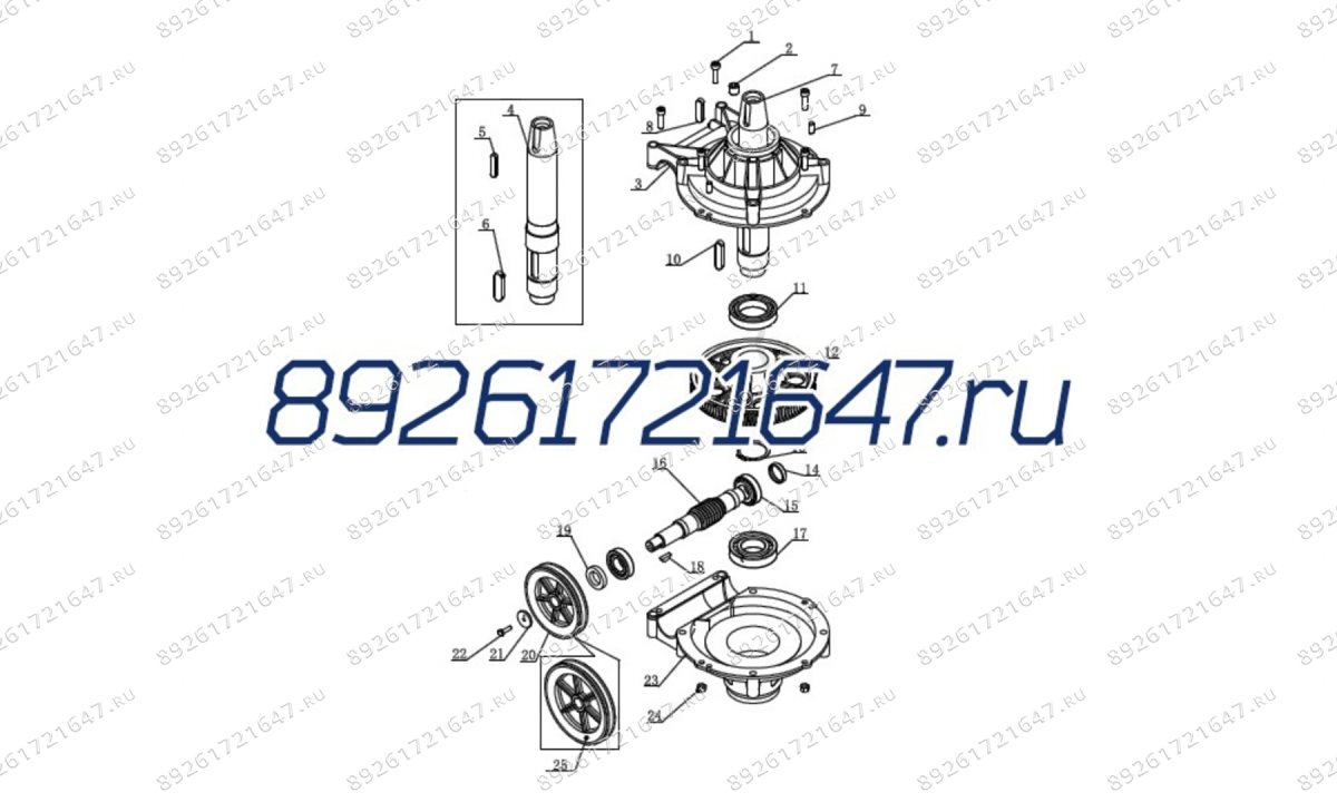  Заглушка — сальник редуктора для 1850_1885IT / oil seal cap (0)