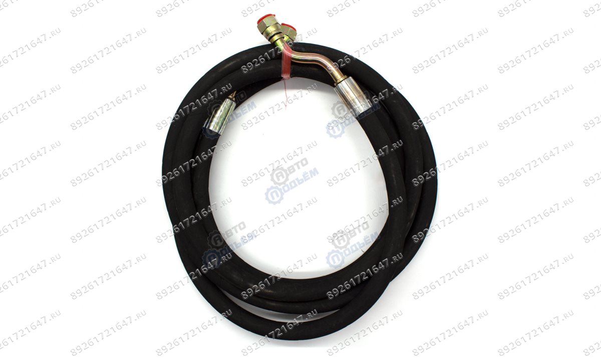  Шланг РВД высокого давления на подъёмник Т4 L=2850  межстоечный (Z-образный) Tr14х1,5 (0)