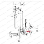  Педаль (Foot pedal п.22) HJ0303.5005, HJ0303.7016 мни (5)