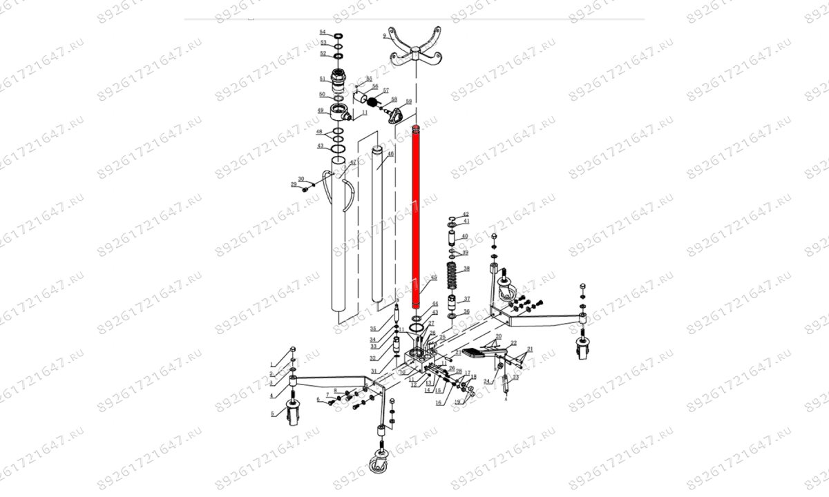  Поршень (Piston assy п.45) HJ0303.5005, HJ0303.7016 (0)
