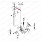  Ручка сброса давления (Release wheel assy п.59) HJ0303.5005, HJ0303.7016 мни (4)