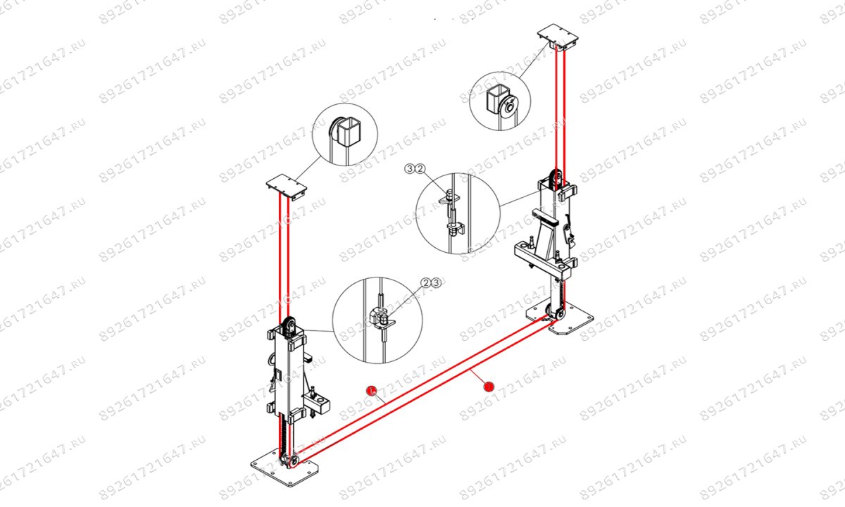  Трос синхронизации 8×8735 T4Е (0)