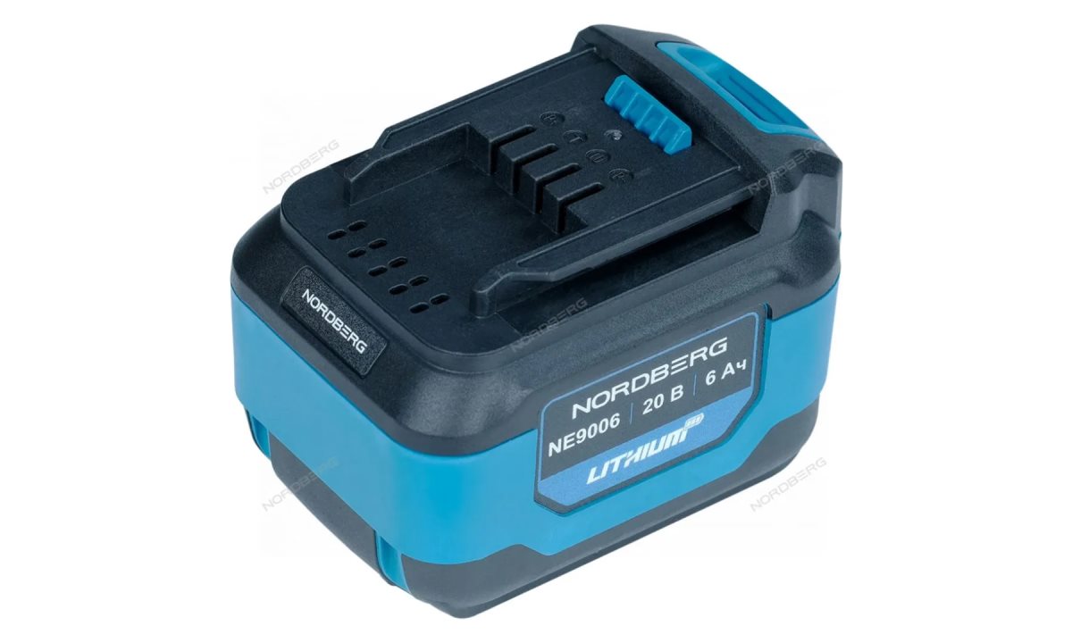  Аккумулятор, Li-ion, 20 В, 6 Ач для NE810K, NE108K, NE307K NORDBERG NE9006 (1)