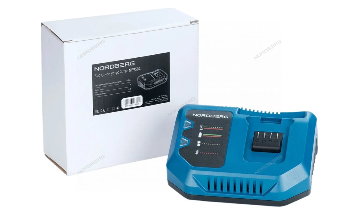  Зарядное устройство, 4 А, для NE9004 и NE9006 NORDBERG NE9504 (0)