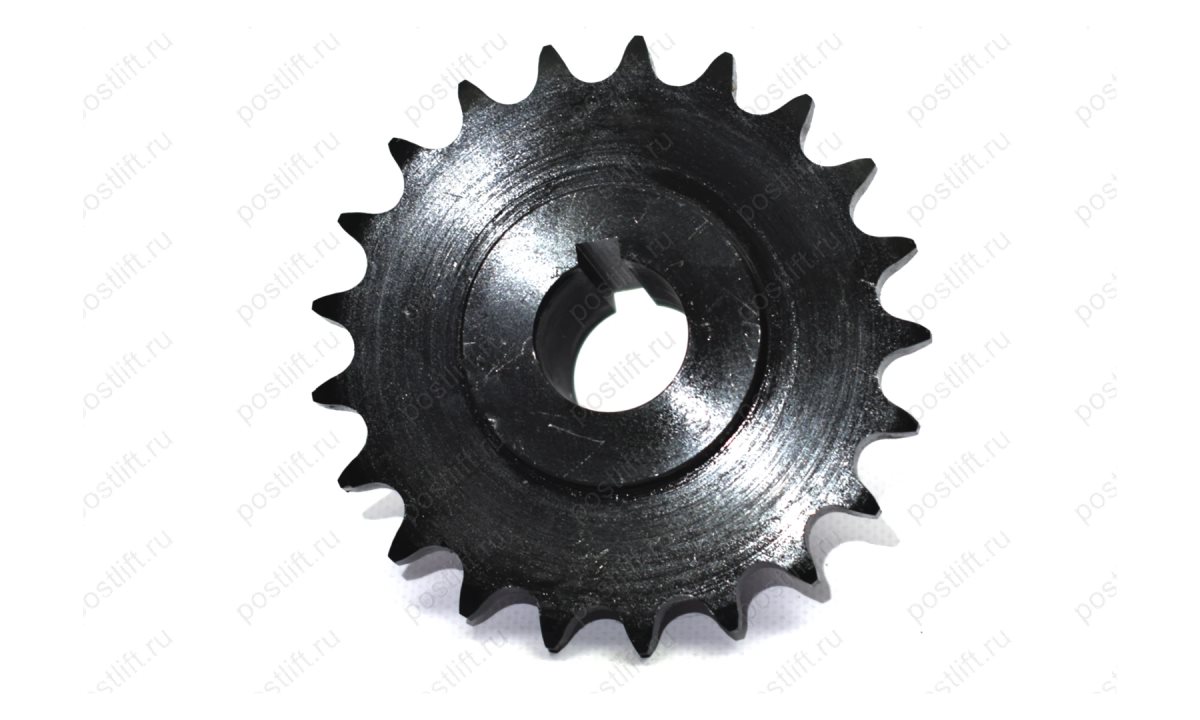  Звездочка для подъёмника ФОРМЗ П178Д Глазов (внутр. D=28 мм, 21 зуб,) сталь (1)