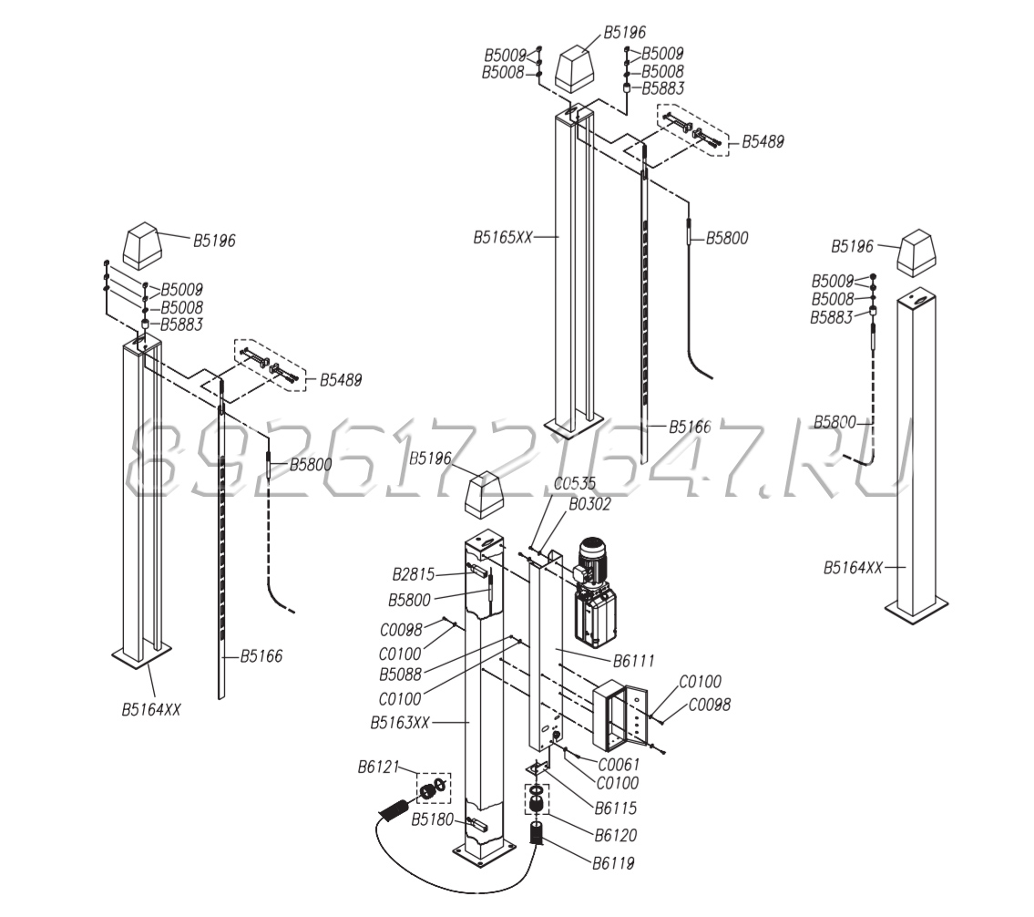 KIT FISSAGGIO SERBATOI IN PVC